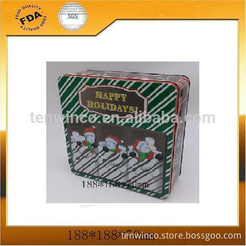 Square iron packingcracker box candy tin box